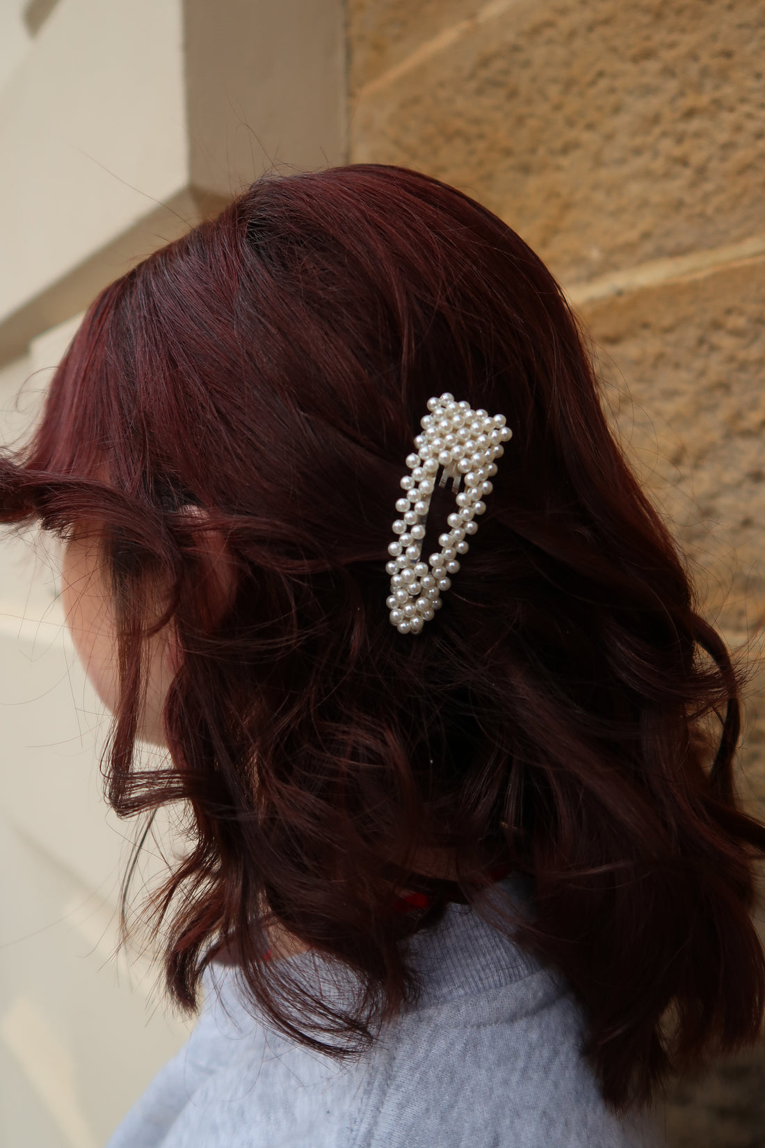 " Arozo " Pearl Hair clip set