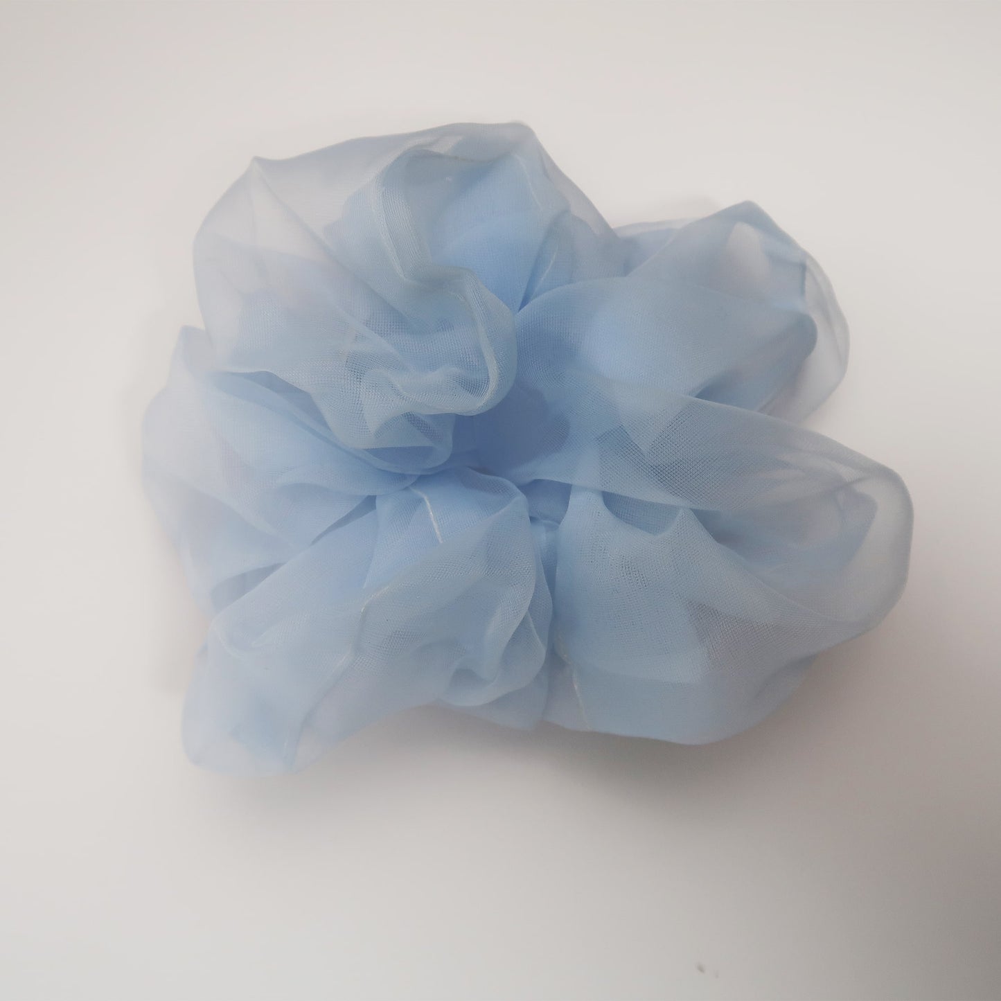' Soraya  ' Baby Blue Organza Super Size Scrunchie